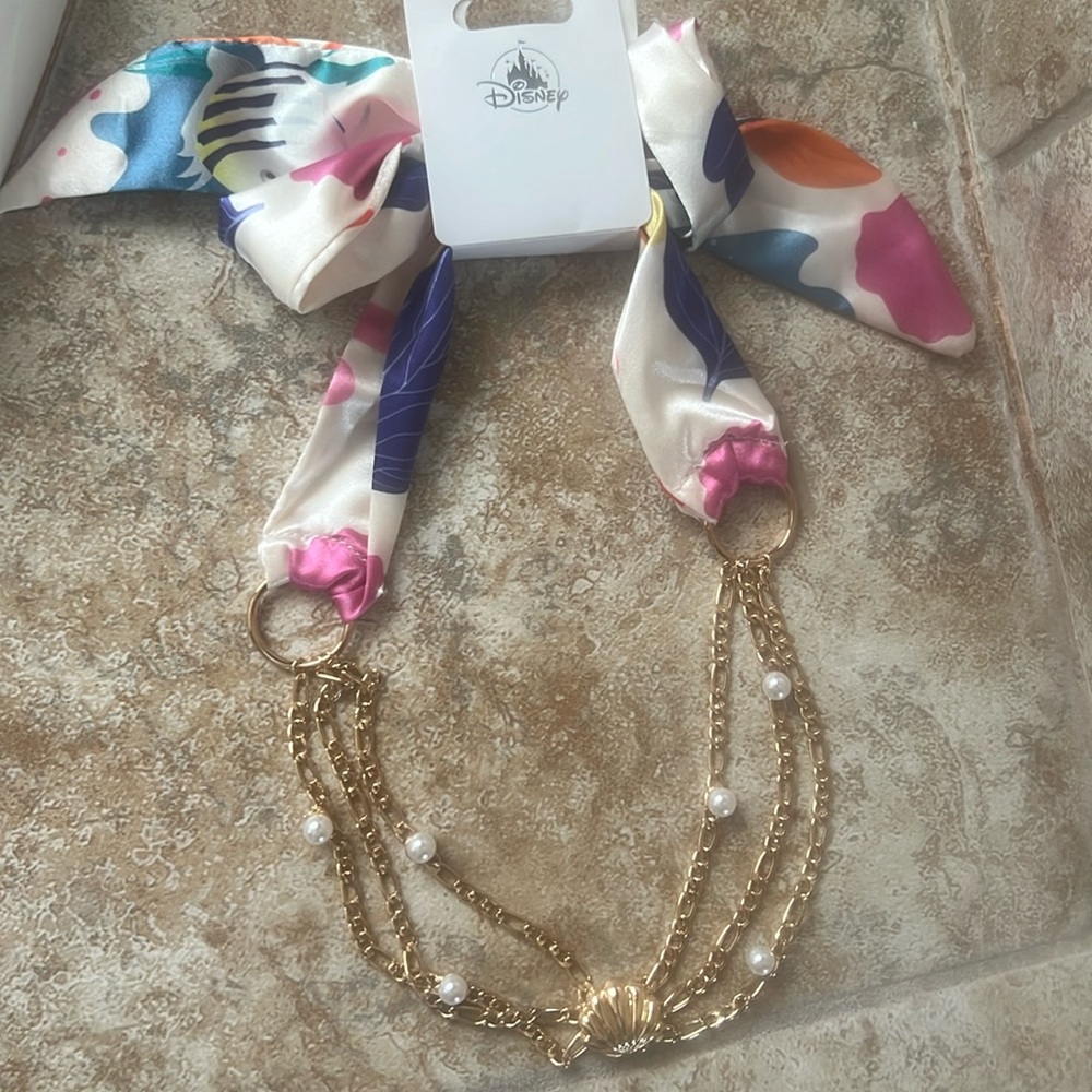 NWT Disney “The Little Mermaid” Handkerchief Necklace